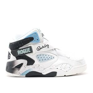 Ewing Rogue 33 Men's White Black Light Blue High Top Basketball Sneakers Size 11